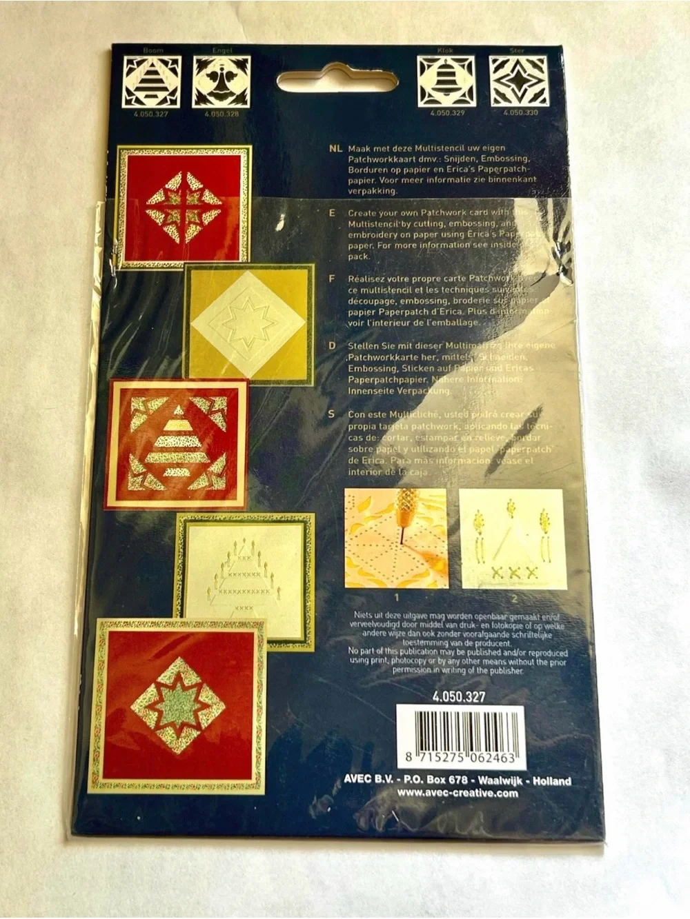 Erica Fortgens Holiday Tree Embossing Multistencil #EF8027 – Paper Craft Tool